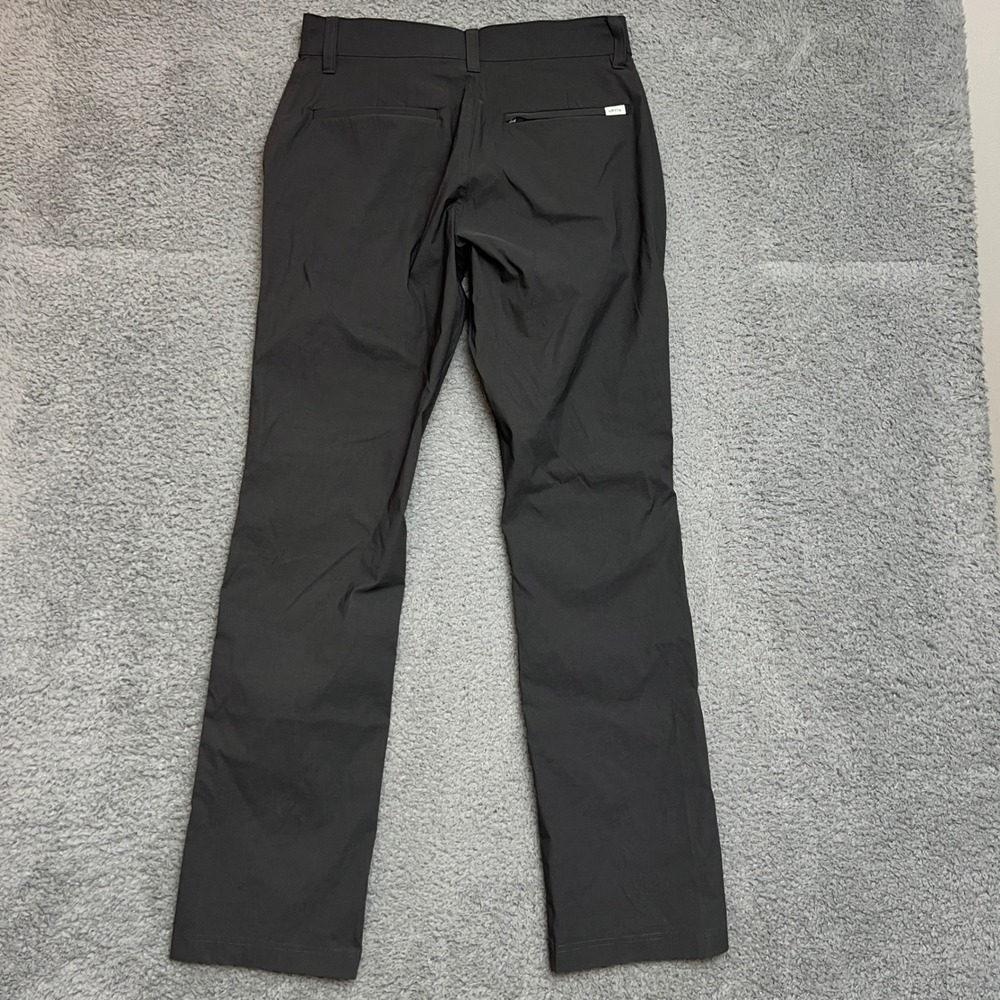 Orvis Tech Pants Mens 32 Gray Stretch Straight Casual Office Formal Comfort - Picture 2 of 12